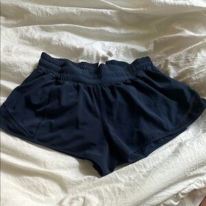 Lululemon Navy Hottie Hot shorts size 6